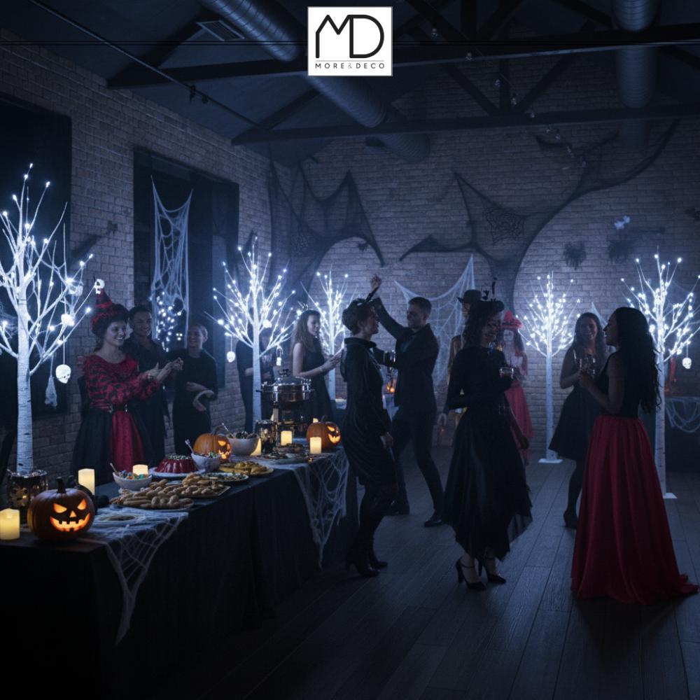 Christmas tree birch led decoration christmas 120cm 48led COLD