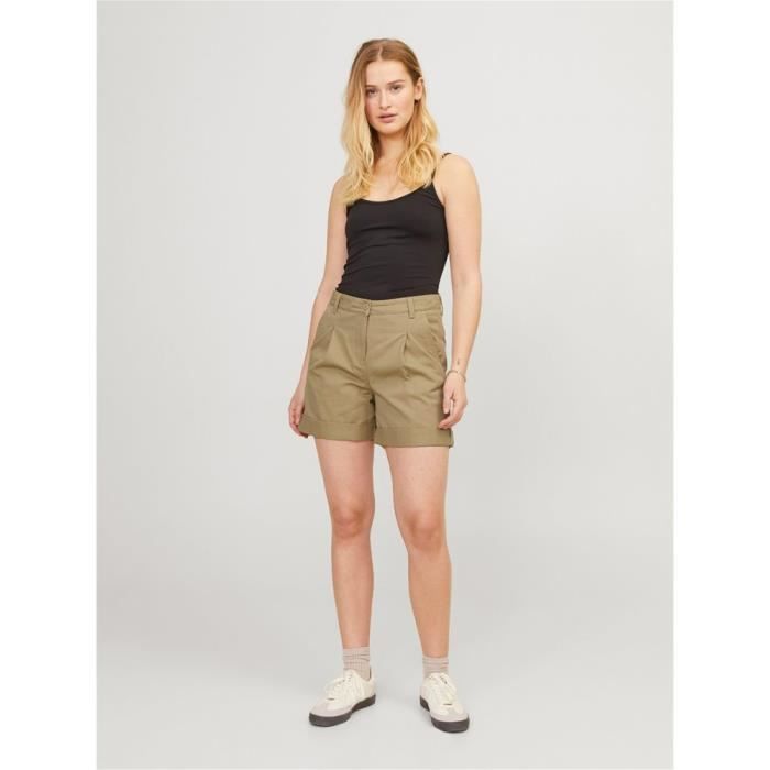 Bermudes pour femme - Jack & Jones - 80% coton recyclé - couleur beige