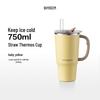 Buydeem Jumbo Insulated Stainless Steel Straw Mug