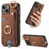 PU Leather Magnetic Ring Stand Phone Case for IPhone 13 12 Mini 15 14 11 Pro Max XS XR X 8 Plus Wallet with Card Holder Cover