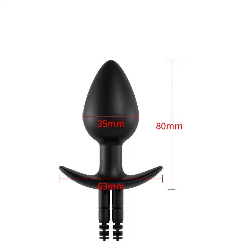 Вибратор с электрошоком Женский силиконовый анальный плаг Беспроводной пульт Мужской массаж простаты Товары для взрослых Анальная мастурбация Секс-игрушка