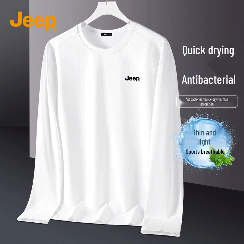 JEEP Men's Quick-Dry Long Sleeve Sun Protection Sport T-Shirt
