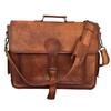 Кожаный Коричневый Мессенджер Винтажный Портфель для Ноутбука на Плечо Мужской