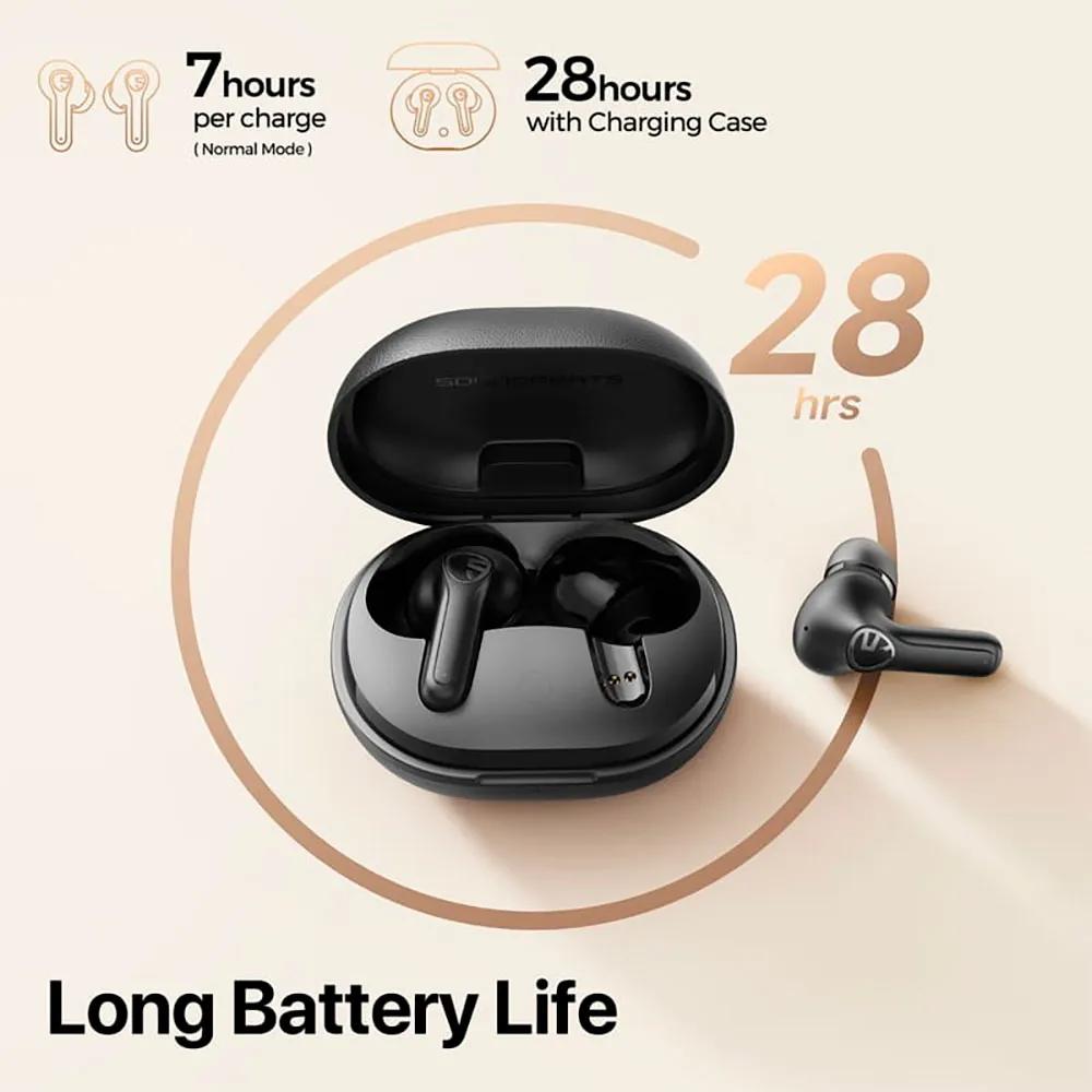 Soundpeats T3 Pro True Wireless Headphones ANC Black