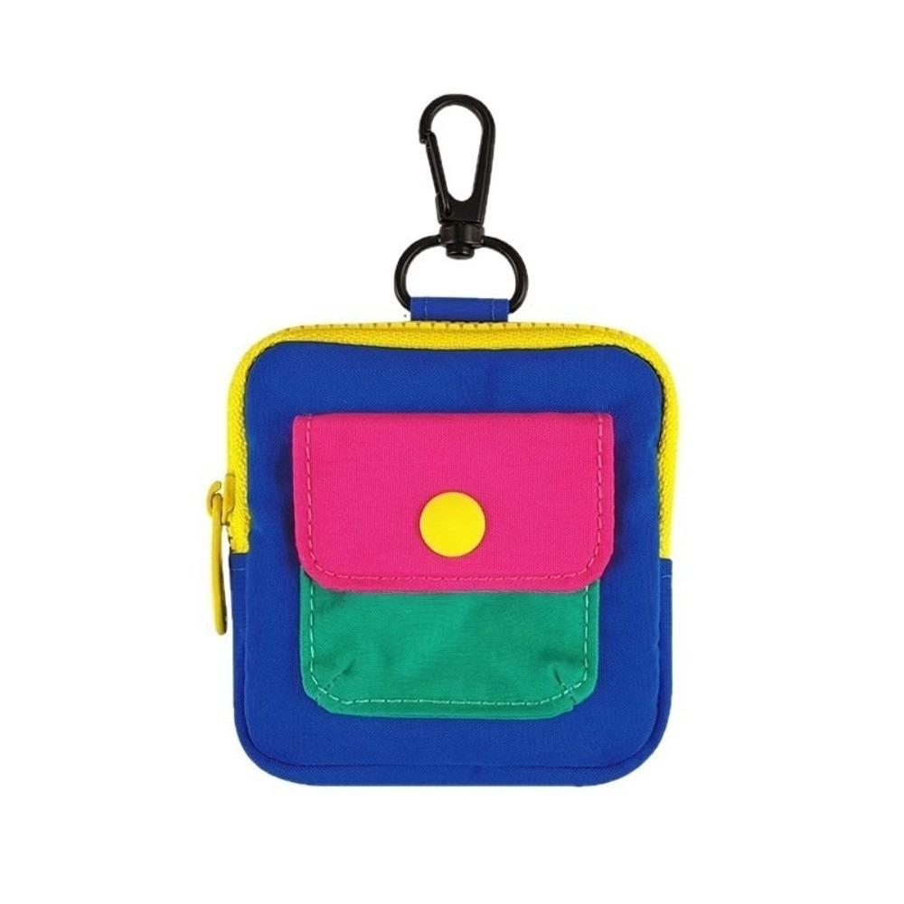 Stylish Portable Storage Bag Portable Zipper Earphone Case Compact Small Hanging Bag Daily