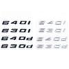 For BMW GT Series E63 E64 F06 F12 F13 G32 Black GT 630i 630d 640i 640d XDrive SDrive ABS Car Trunk Logo Alphanumeric Emblem pf2
