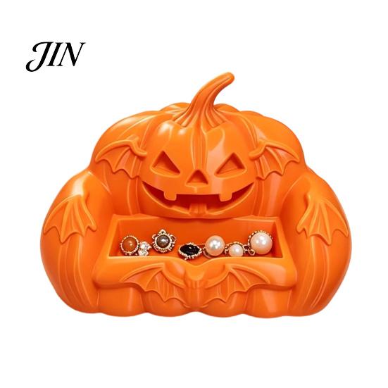 Unique Home Decorations 3D Printed Ghost Pumpkin Sofa Ornaments, Spooky Cute Halloween Desk Decor Tray, Haunted Accessories House Shelf Ornament
