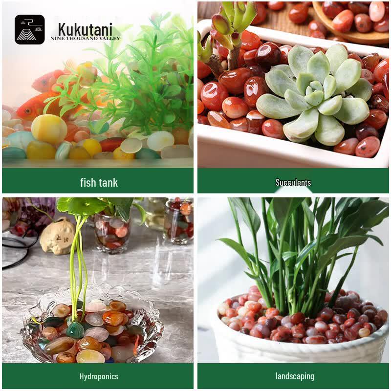 Colorful Decorative Pebbles for Aquariums and Planters