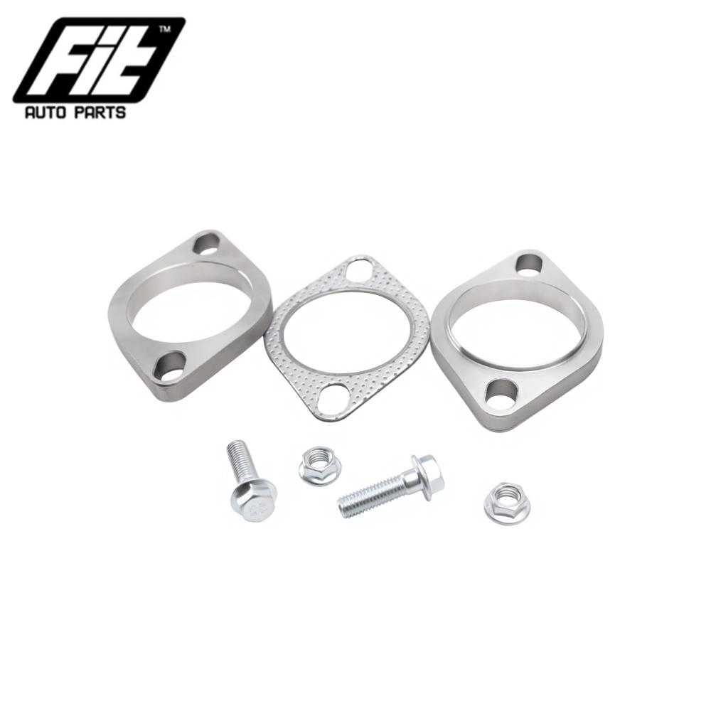 1PCS Universal Stainless Steel Exhaust Muffler Flange Exhaust Pipe Connection 51mm 63mm 76mm Joint Accessories