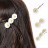 Mini Sweet Flower Daisy Women White Barrettes Flower Clip Hairpins Hair Clips