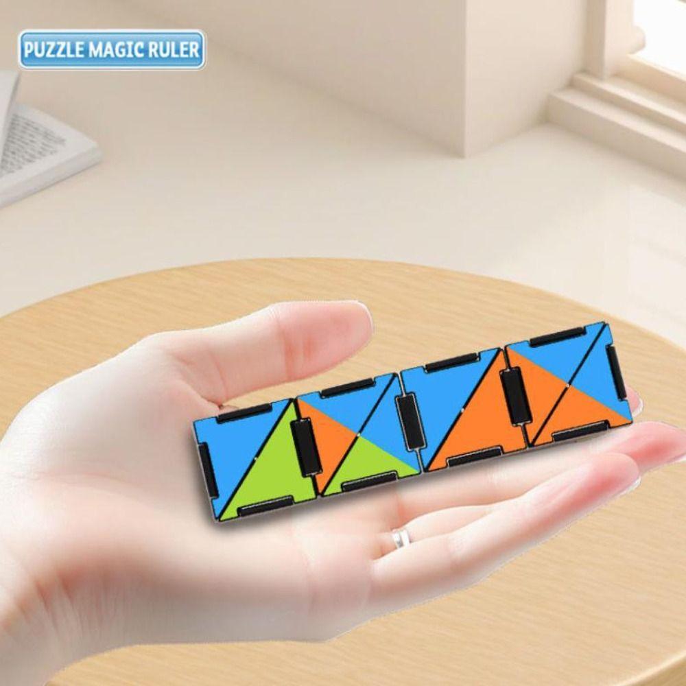 Versatile Assembly Transforming Puzzle Cube Building Model Jigsaw Puzzle Ruler Children Gift