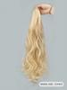 Light Gold Synthetic Graw Clip Big Waves Long Curly Hair Ponytail Hair Extension