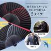 [Osaka Choseido] Men's Stylish Business Fan with Pouch and Handkerchief Set, Fish Gradient Blue