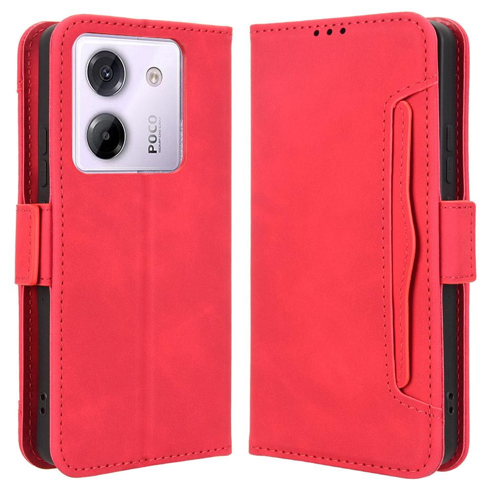 For Xiaomi Poco M7 Pro 5G Leather Case Phone Wallet Cover with Multiple Card Slots