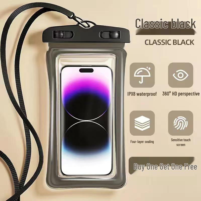 Водонепроницаемый чехол для телефона с сенсорным экраном для плавания и катания - Герметичный подводный чехол для хранения