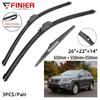 3 шт. щетки стеклоочистителя для LEXUS RX series RX300 RX330 RX350 RX400H 2008-2015 26 "22" 14" подходят для переднего лобового стекла, щетки для окон, аксессуары для резки