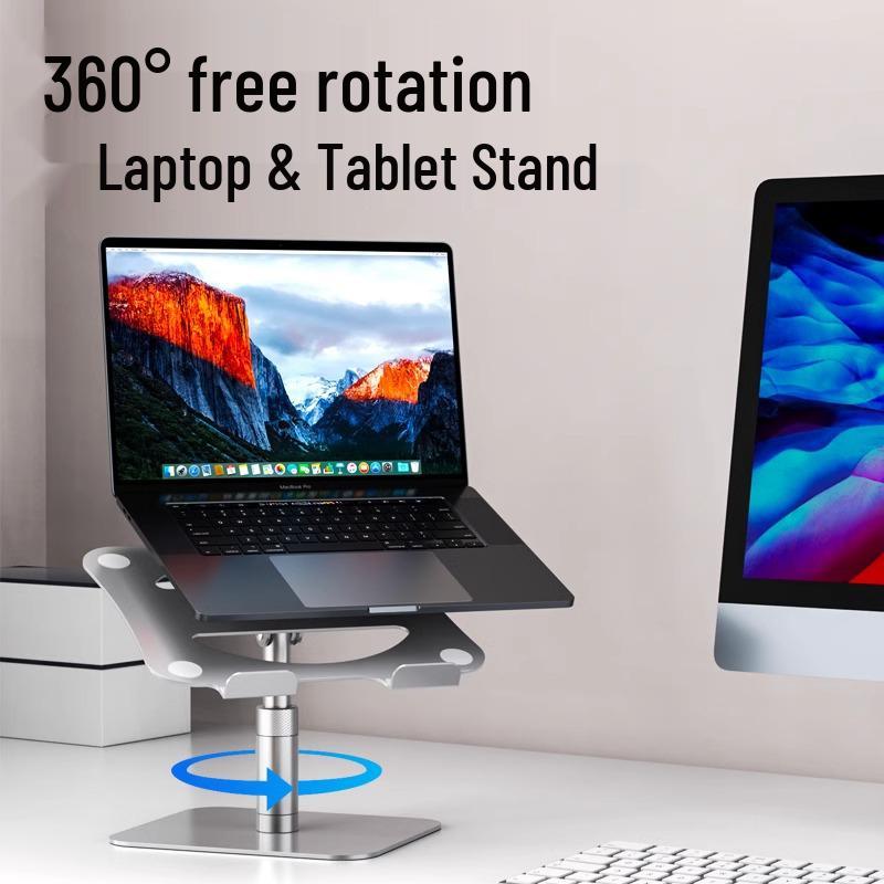 360° Rotatable Adjustable Laptop and Tablet Stand with Cooling Design