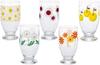 ADERIA Adelia Retro Glass Tumbler with Stand 335ml 5 Pattern Assorted Special Craft Box Made In Japan [Glass / / Set]