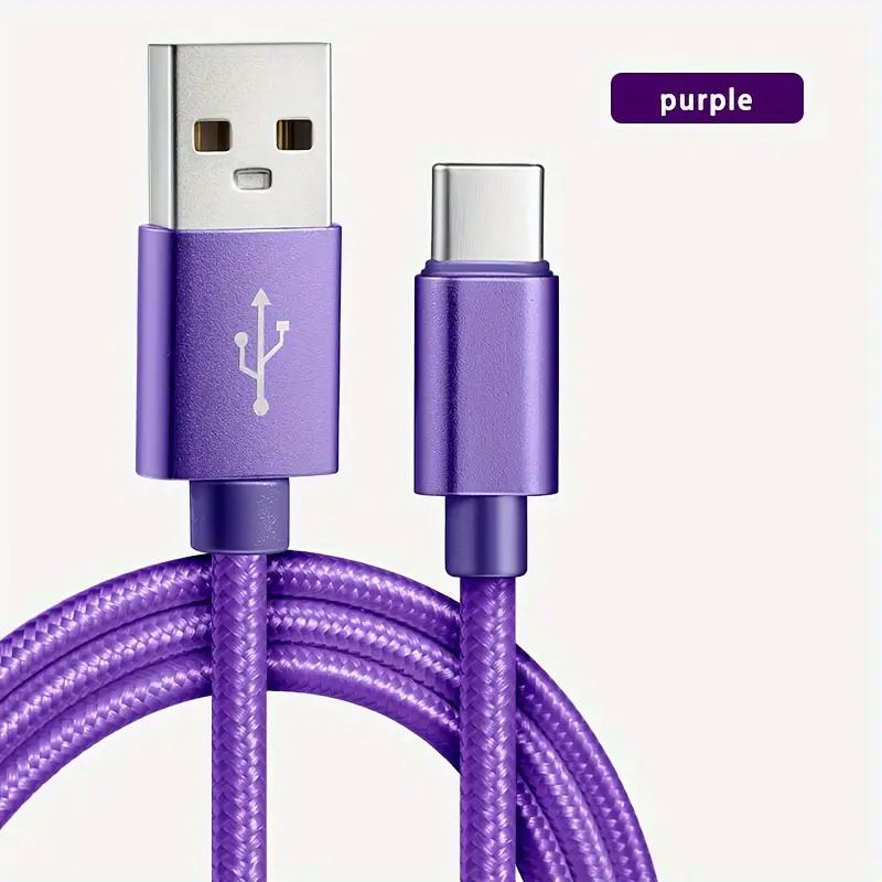 USB Type C кабель для быстрой зарядки, 2 м, для Samsung, Redmi и OnePlus - Высокоскоростная передача данных и прочная конструкция