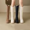 Модные 10см Микрофибра Синтетическая Платформа Танкетка Мода Круглый Носок Молния Повседневные Весенне-Осенние Женские Ботильоны До Щиколотки Высокие Ботинки Обувь
