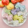 Handmade Material Acrylic Loose Beads Creative Bowknot Shape Candy Color Handmade Jewelry Accessories Phone Chain Making 7Pcs 20.6*30mm  Accessories