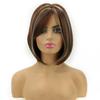 Synthetic Long Straight Hair Wigs for Women Nice Looking Daily Cosplay Halloween Party Use Natural Brown Highlights Wig