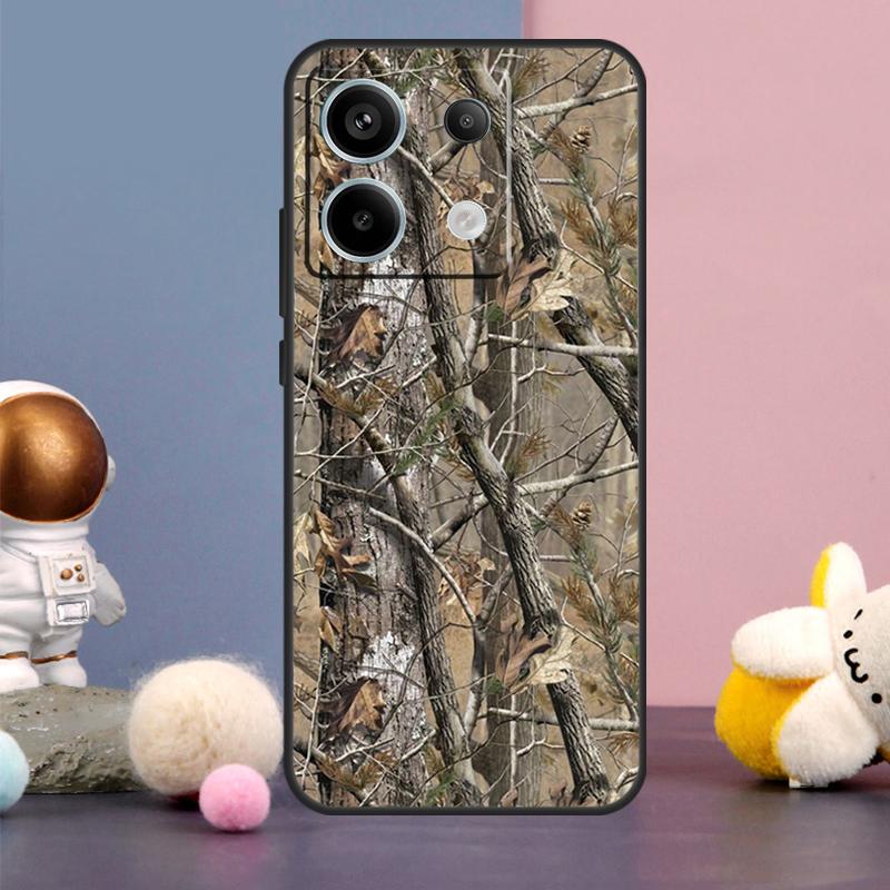 Камуфляжный охотничий чехол для Xiaomi Redmi Note 15 Pro Plus 10 11 12 13 14 Pro Redmi 15 15C 14C 10C 12C 13C