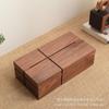 Black Walnut Solid Wood Tissue Box - Living Room Desktop Napkin Holder