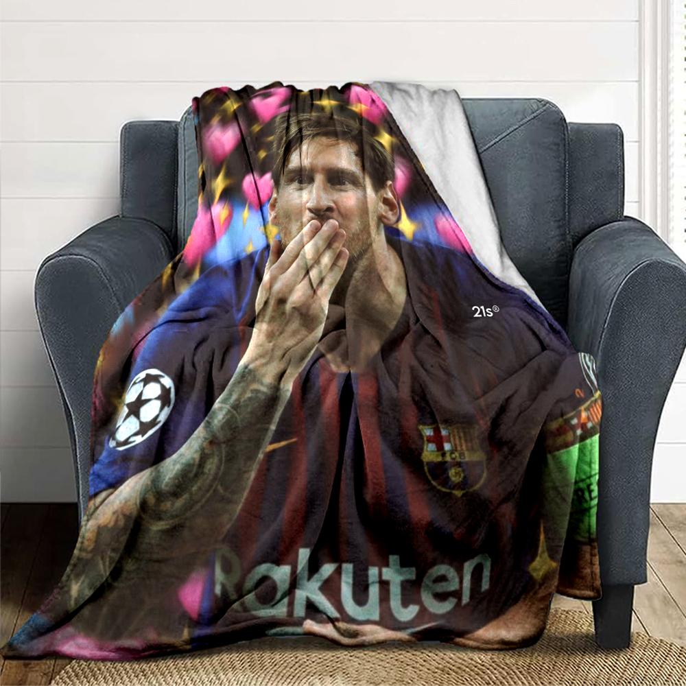 Passion Driven Soccer Star printed flannel breathable and warm blanket, a stylish home gift, suitable for home, office and bedspread use. 15a187