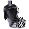 Women's Shoulder Bag In Classic Color Made of Genuine Leather Vintage 22655 Black