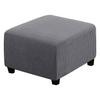 Square Elastic Step Cover Thickened Full Cover Square Low Stool Cover Household Sofa Step Stool Protection Cover
