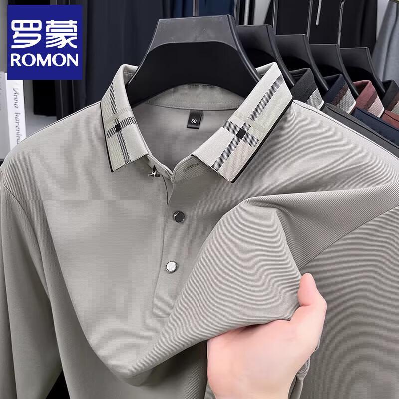 Мужская рубашка-поло Luomeng с длинным рукавом в стиле business casual