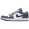 Jordan Air Jordan 1 Износостойкие Нескользящие Низкие Винтажные Баскетбольные Кроссовки Мужские Черно-Бело-Зеленые 553558-414(Команда679-)