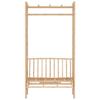 341742 vidaXL Banc de jardin avec pergola 116 cm Bambou