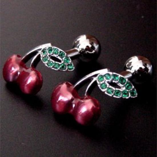 Kamakura Cufflinks Workshop Cherry Cufflinks ew081 (Cufflinks)