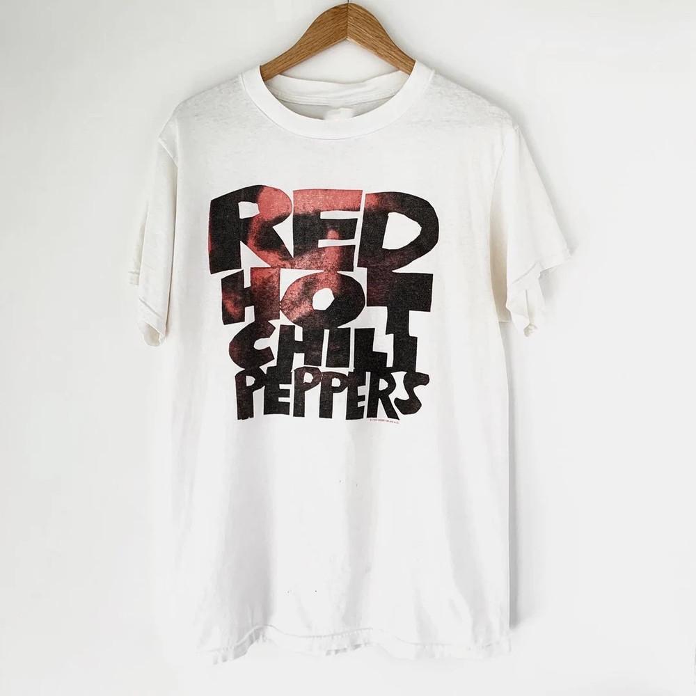 Red Hot Chili Peppers Винтажная Белая Футболка с Коротким Рукавом Размер от S до 4XL BT008 Унисекс Футболка