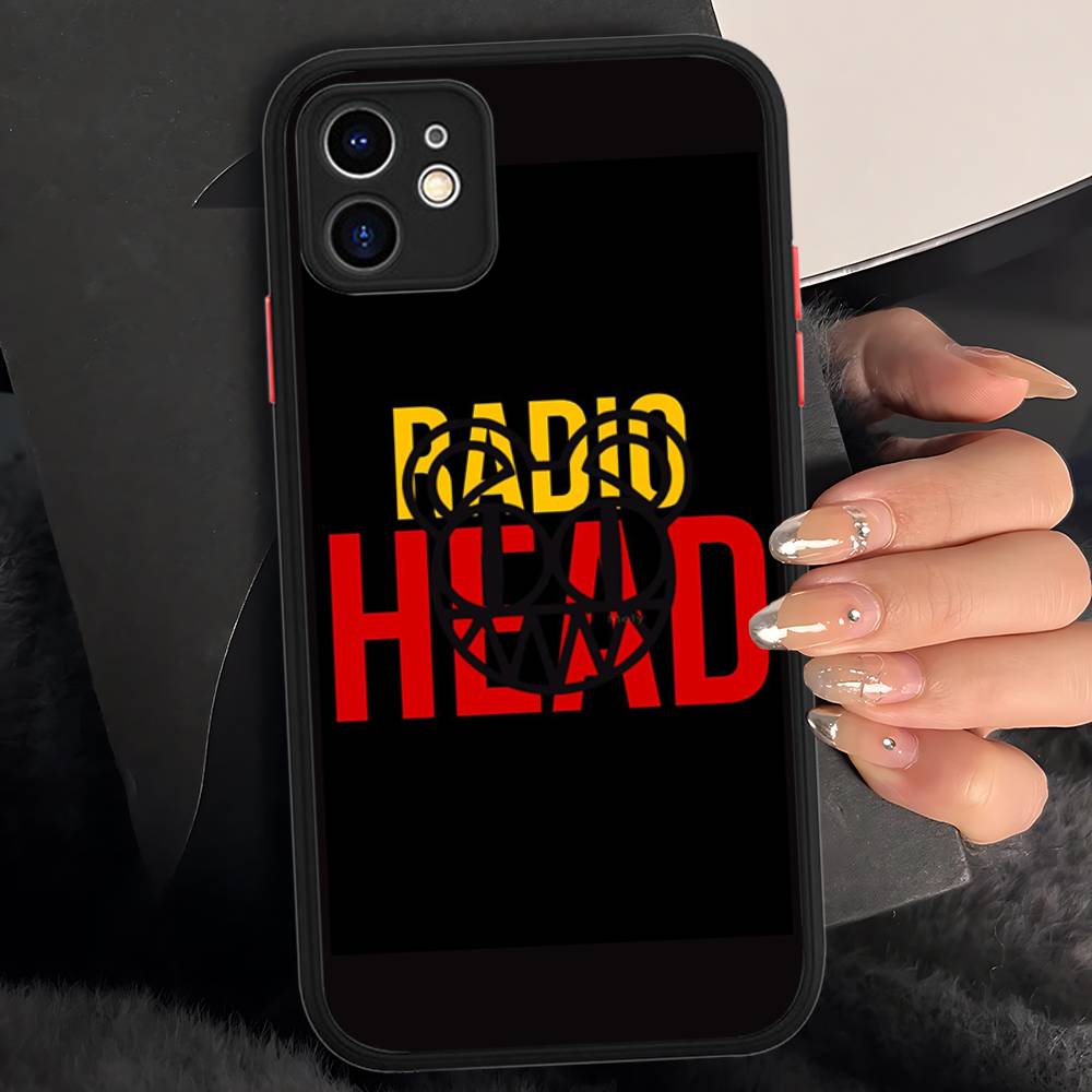 Винтажный Модный Дизайн Radiohead Для IPhone Air 16 15 14 Plus 13 12 11 Pro Max Матовый Чехол Гелевый Ударопрочный Чехол для Телефона