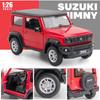 1:26-масштабная модель автомобиля из сплава Suzuki Jimny, звуковая и световая коллекция, имитация внедорожников, литые под давлением автомобили, игрушки для детей