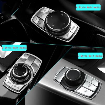 Хромированная отделка кнопок мультимедиа iDrive Center ABS для BMW F30 F10 F20 F22 F34 F32 F15 F25 F48 X1 X3 X4 X5 X6