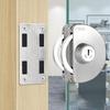 13-18mm Glass Display Cabinet Locks No Need Drilling Room Door Locks Office Glass Door Lock  Home