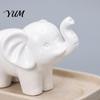 Decorative Resin Crafts for Desk Mini Elephant Figurine, Good Luck Statue Tabletop Decor, Minimalist Room Decor Accessories Small Ornament Home Office