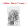 1000 шт., набор для ремонта пластикового степлера для кузова автомобиля, сварочные гвозди 0,6 мм для пластикового сварочного аппарата, S-образные скобы, принадлежности для пайки