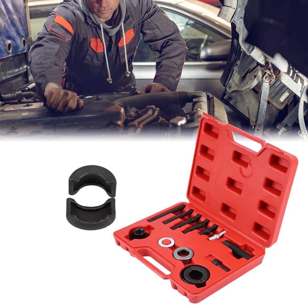 12 Pcs Car Power Steering Alternator Pump Pulley Puller Remover Disassembly Installer Tool