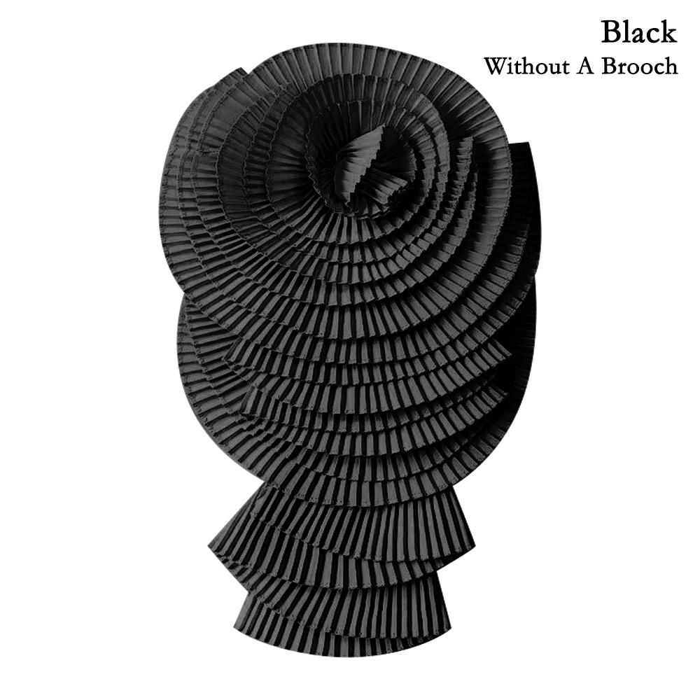 3D плиссированный цветок плечевой воротник цветочное украшение плиссированная ткань с цветком прессованный плиссированный цветок поделки своими руками аксессуары для одежды