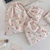 3Pcs/set Printing Drawstring Storage Bag Large Capacity Small Item Pouch  Women