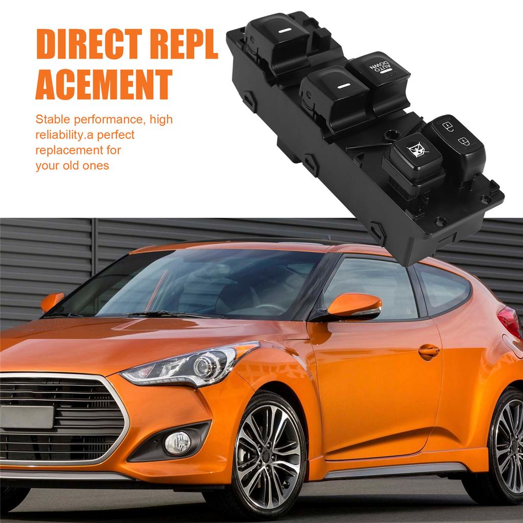 Главный переключатель стеклоподъемника левой двери автомобиля для Hyundai Veloster 1.6L 2012-2017 93570-2V015-4X