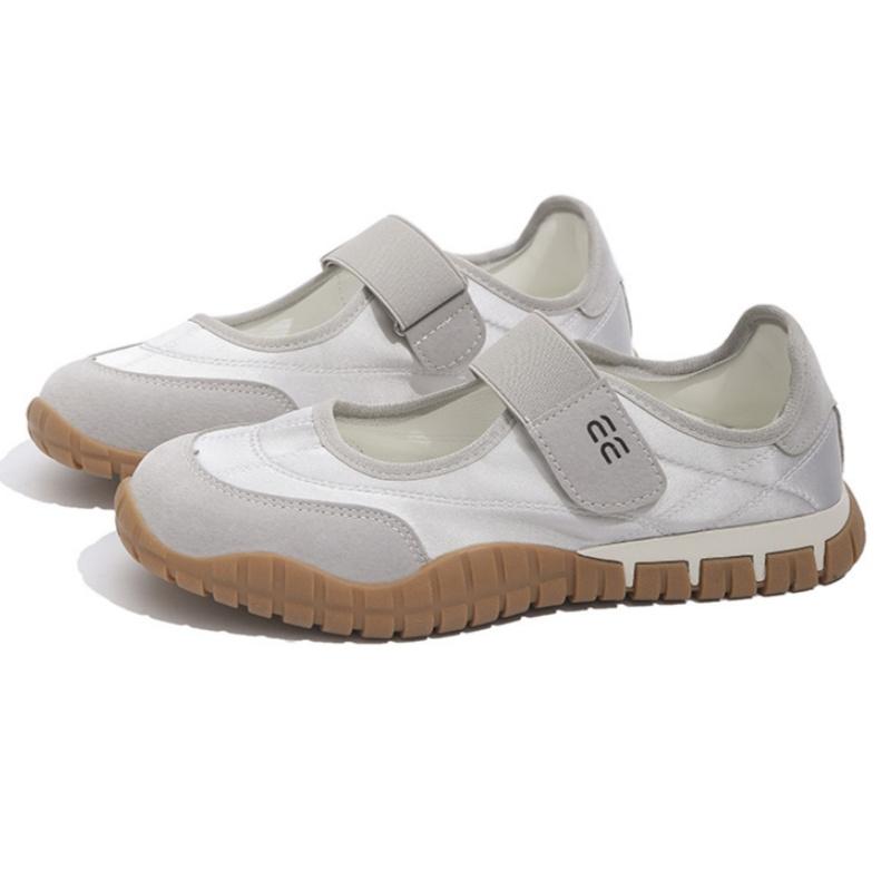 Fashion 2025 New Magic Style Round Toe Ballet Flats Mary Jane Casual Single Sports Shoes Splice Color Soft Soled Women Flat Shoes