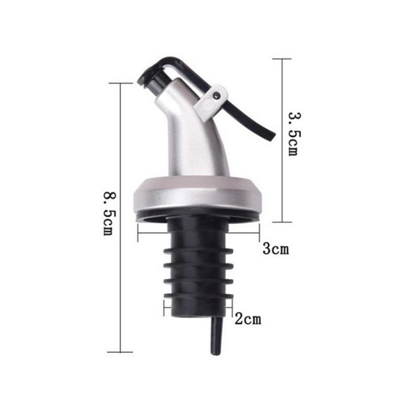 1/5pcs Stainless Steel Food Grade Rubber Kitchen Tool Oil And Vinegar Bottle Filter Tip Kitchen Tool Oiler Spout Oiler