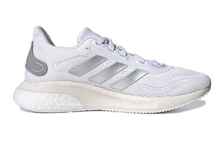 adidas Supernova J Нескользящие Низкие Детские Беговые Кроссовки Белый Серебристый FW9112