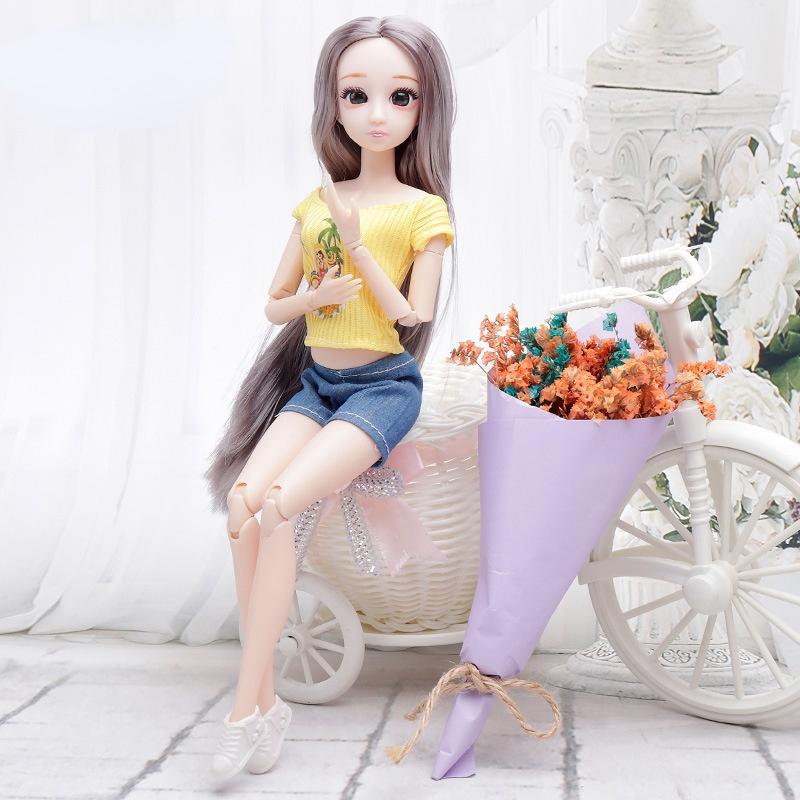 30 см мини подвижная 20 шарнирная кукла игрушка для девочек 3D большие глаза BJD принцесса полная одежда коллекция платьев детская кукла подарок